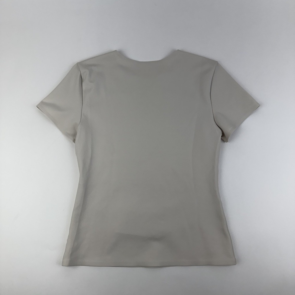 New Womens Nike Form Ivory Athletic Gym Short Sleeve T-Shirt Size XSmall NWT - Picture 3 of 3
